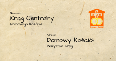 List Kręgu Centralnego Domowy Kościół