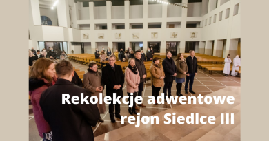 Rekolekcje adwentowe Siedlce 3 - 2020 r.