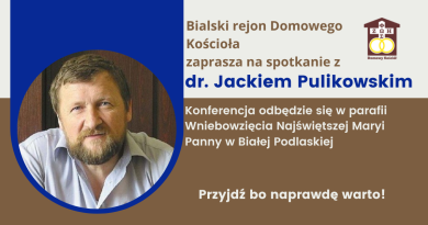 Baner - zaproszenie na spotkanie z Jackiem Pulikowskim