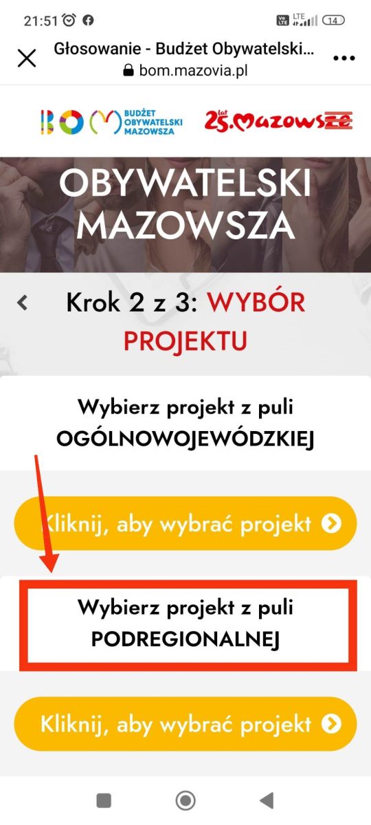 Sposób głosowania na Budżet Obywatelski Mazowsza