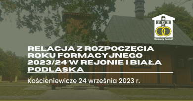 Rozpoczęcie roku formacyjnego 202324 w rejonie I Biała Podlaska